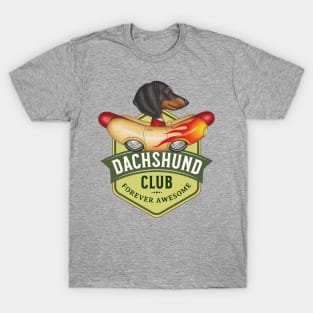 Dachsund Club Flame Car T-Shirt